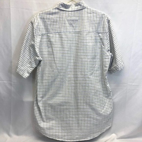 Woolrich plaid button down shirt with pockets M - Picture 3 of 5